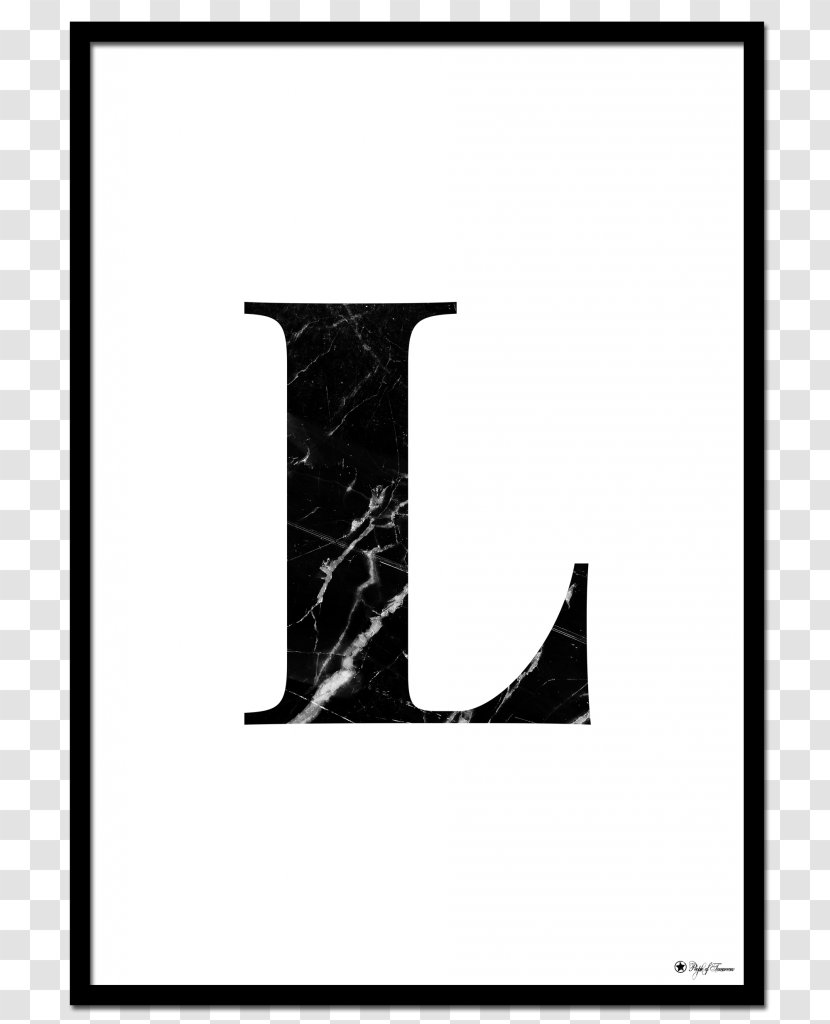 Photography Poster Marble Letter - Frame - Lírio Transparent PNG