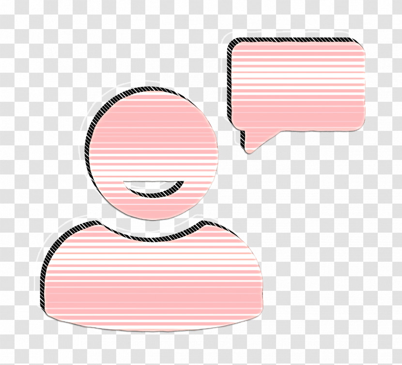 Users Icon Interface Icon User Talking With Speech Bubble Icon Transparent PNG