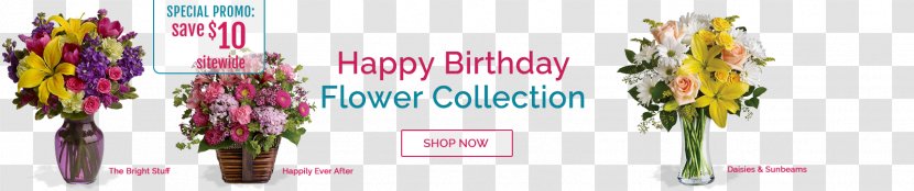 Floral Design Flower Bouquet Delivery Birth - Text - Birthday Splash Transparent PNG