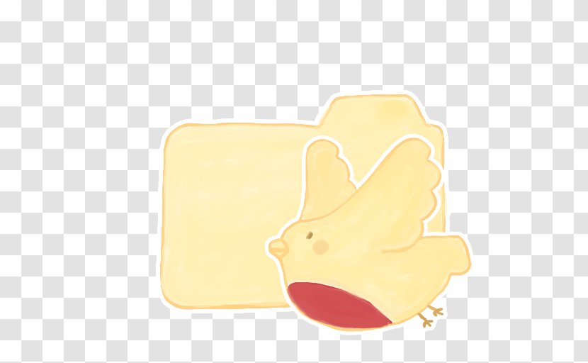 Material Yellow Finger - Folder Vanilla Birdie Transparent PNG
