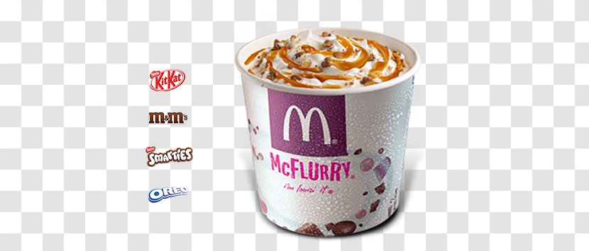 McDonald's McFlurry With Oreo Cookies Ice Cream Sundae Big Mac - Food Transparent PNG