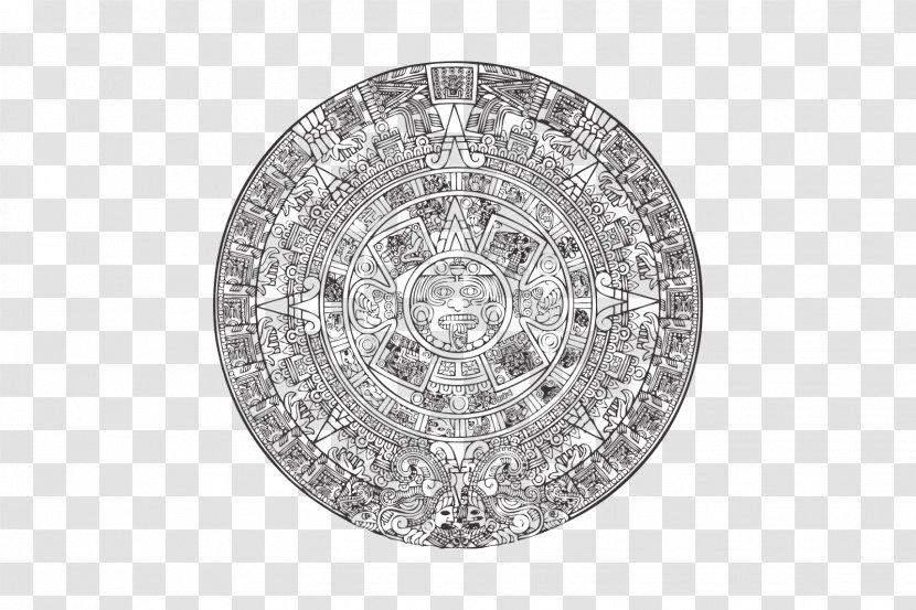 Aztec Calendar Stone Maya Civilization Mesoamerica Mayan Transparent PNG