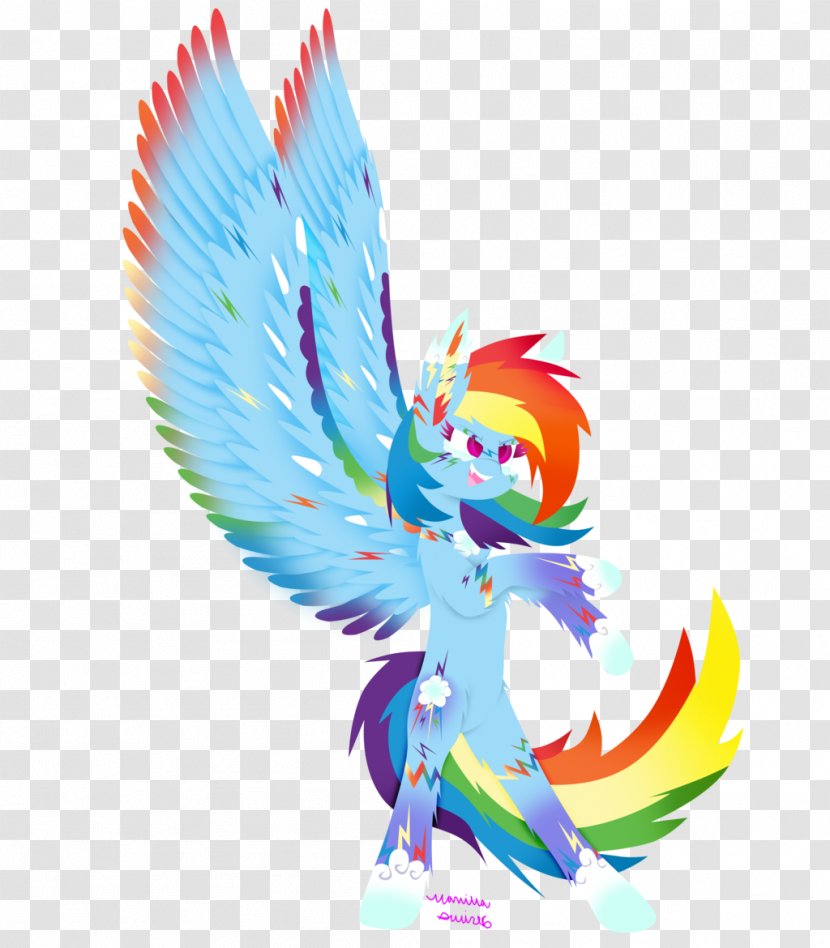 Illustration Graphics Beak Feather Legendary Creature - Bird - Rainbow Dash Avatar Transparent PNG