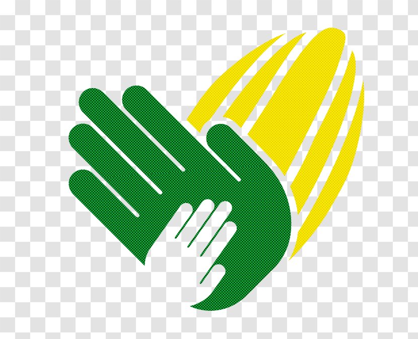 Safety Glove Green Personal Protective Equipment Hand Gesture - Logo Transparent PNG