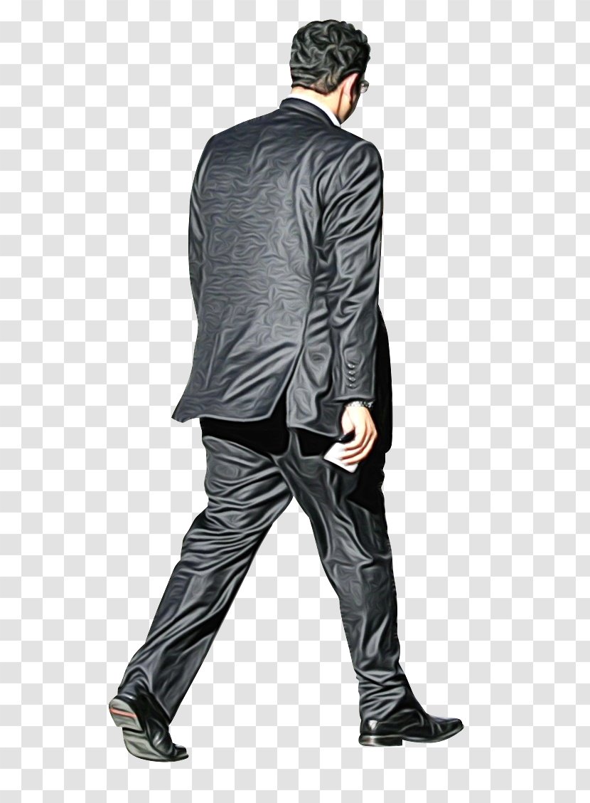 Clip Art Image Walking Man - Standing Transparent PNG
