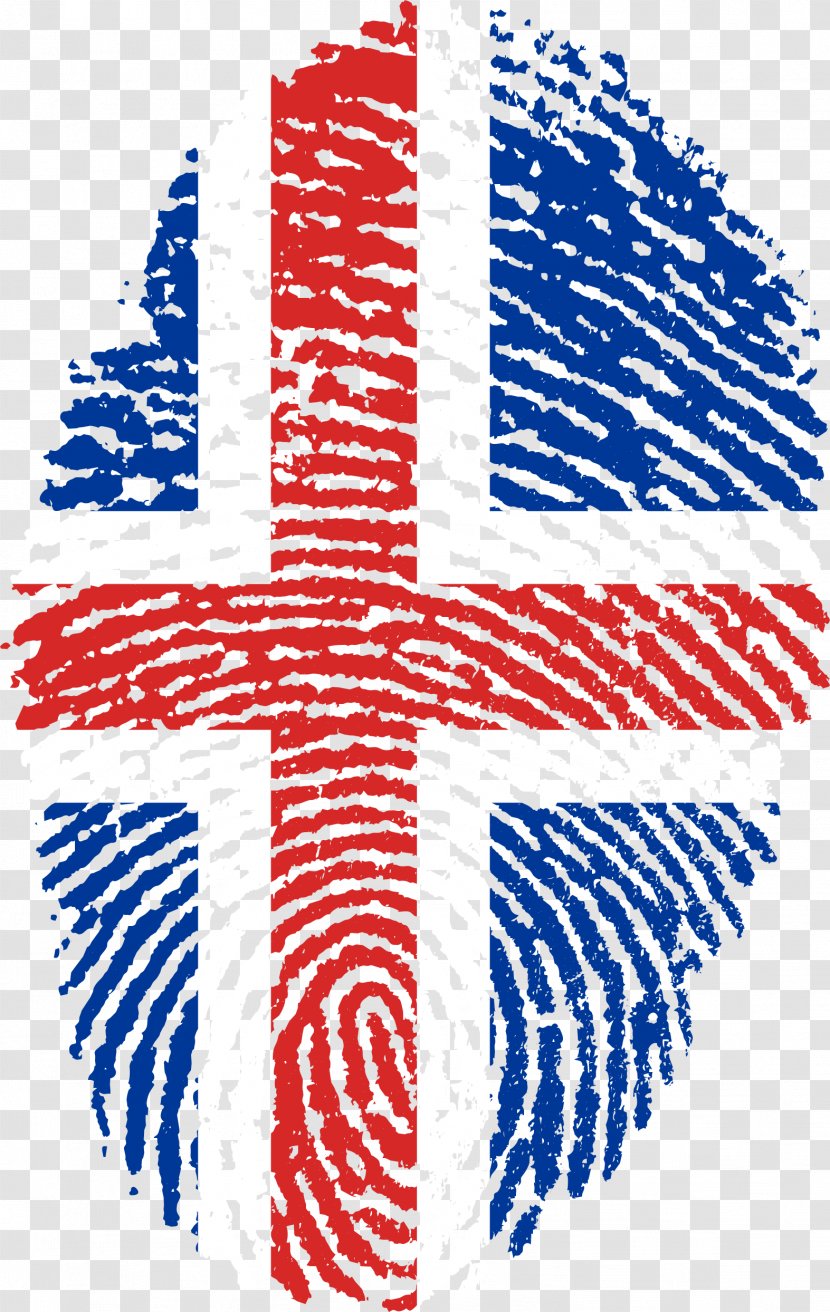 Flag Of Iceland Fingerprint Biometrics Travel - Symmetry - Wing Transparent PNG