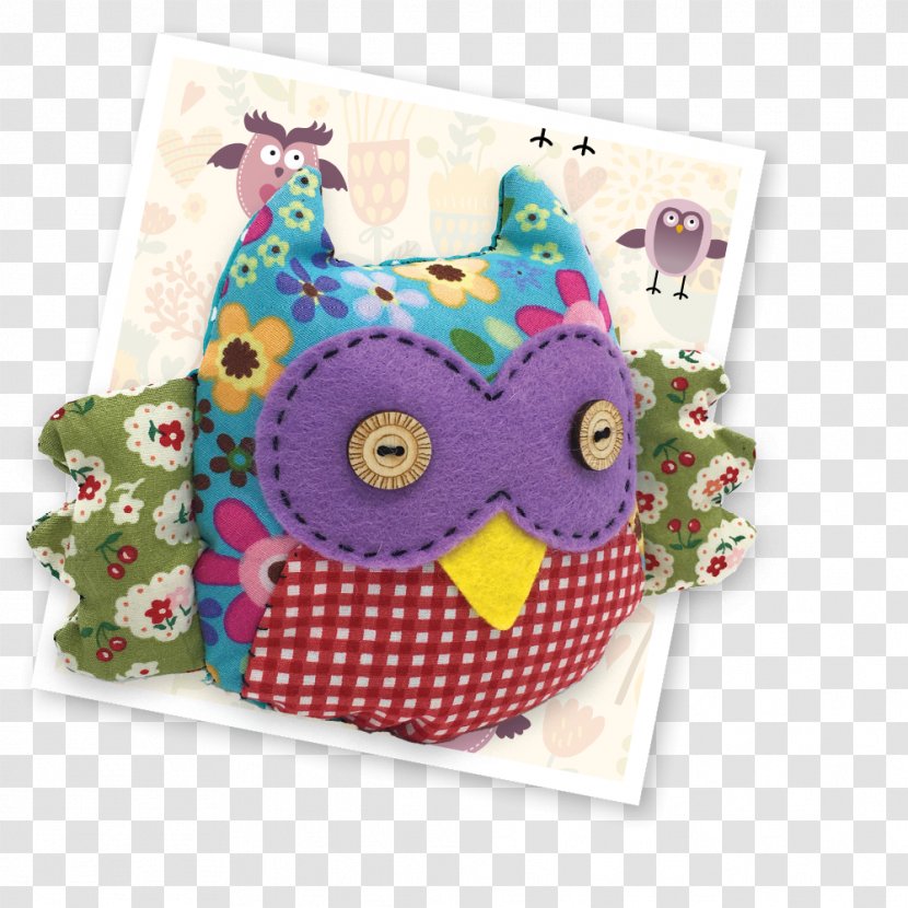 Owl Sewing Craft Patchwork Textile - Pin - Kit Transparent PNG