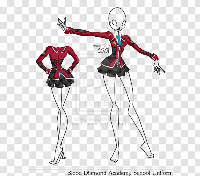 School Uniform Costume Art - Fashion Illustration Transparent PNG