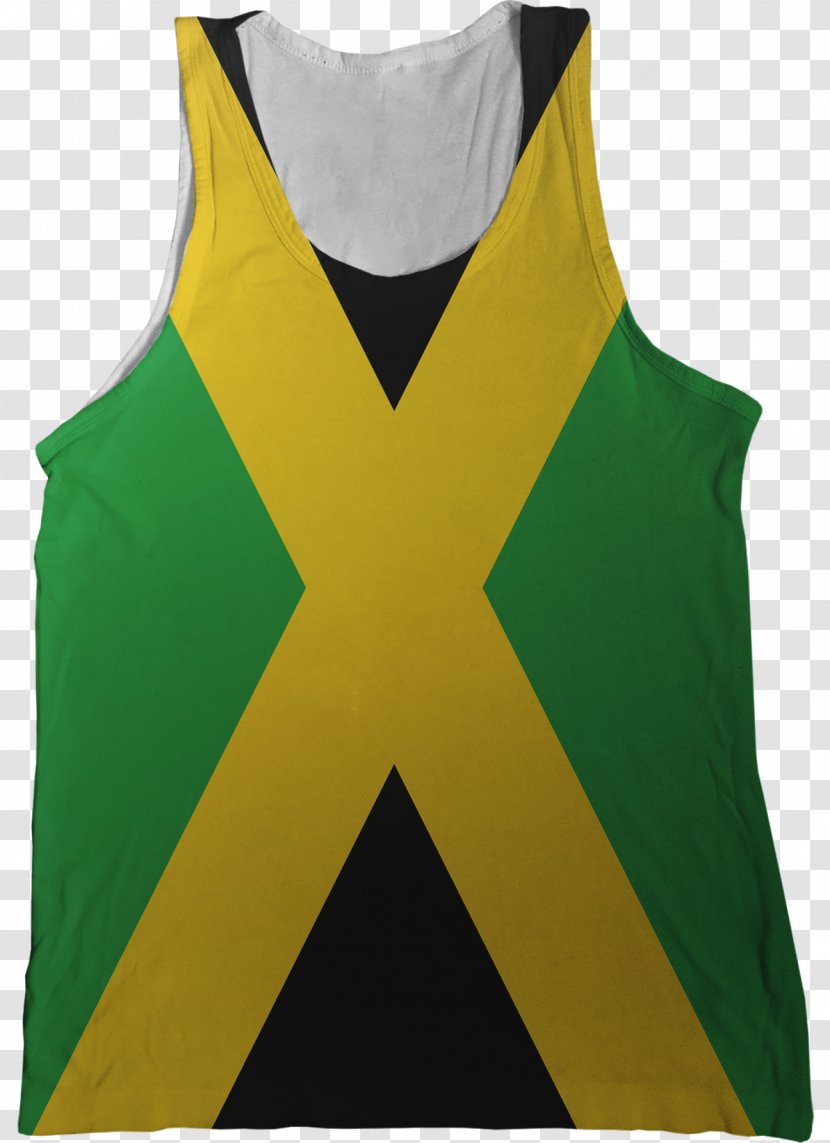 Gilets Jamaica Tanktop Sleeveless Shirt - Active Tank - Flag Transparent PNG