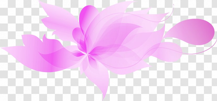 Pink Flower Cartoon - Social Media - Wildflower Butterfly Transparent PNG