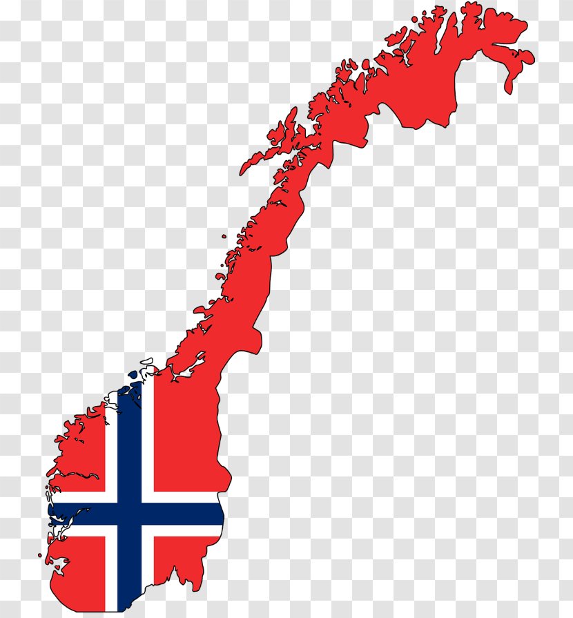 Norway Blank Map Vector - Text Transparent PNG