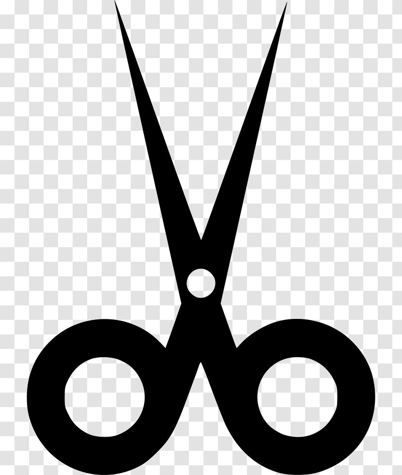 Scissors Cartoon - Blackandwhite - Symmetry Symbol Transparent PNG