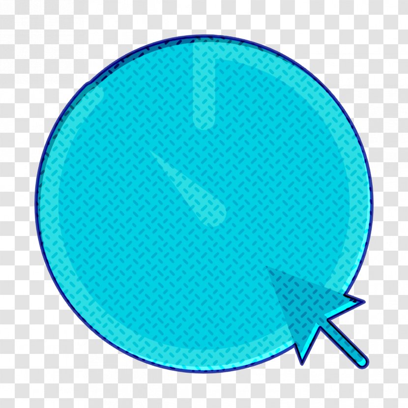Interaction Assets Icon Time Stopwatch - Azure Teal Transparent PNG
