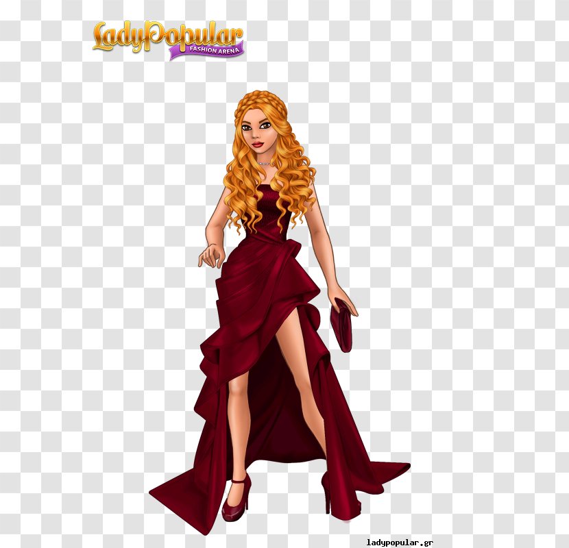 Lady Popular Costume Fashion Wig Clothing - Model Transparent PNG
