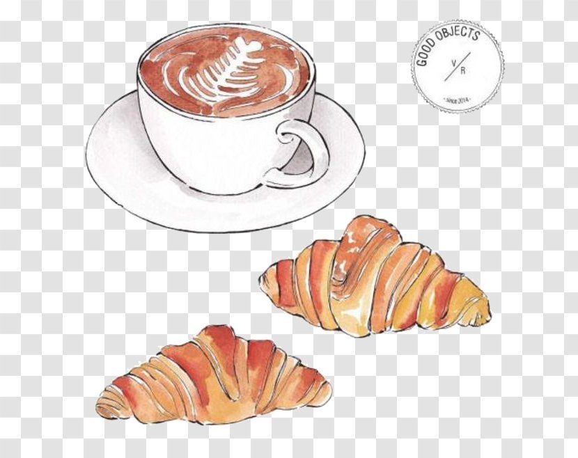 Croissant Coffee Breakfast Brunch Idea - Name Transparent PNG