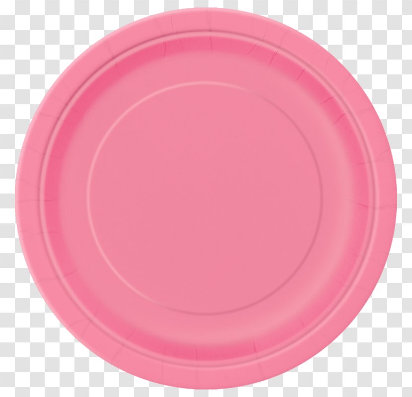 Platter Product Design Tableware Pink M - Dishware - Paper Plates Transparent PNG