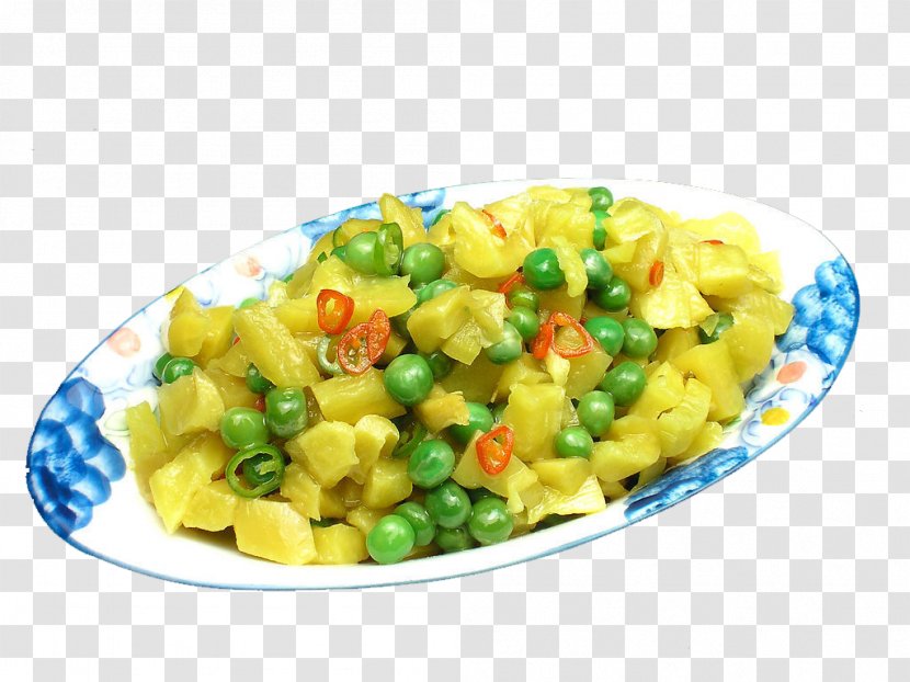 Takuan Vegetarian Cuisine Pea Edamame Vegetable - Radish Mixed With Peas Transparent PNG
