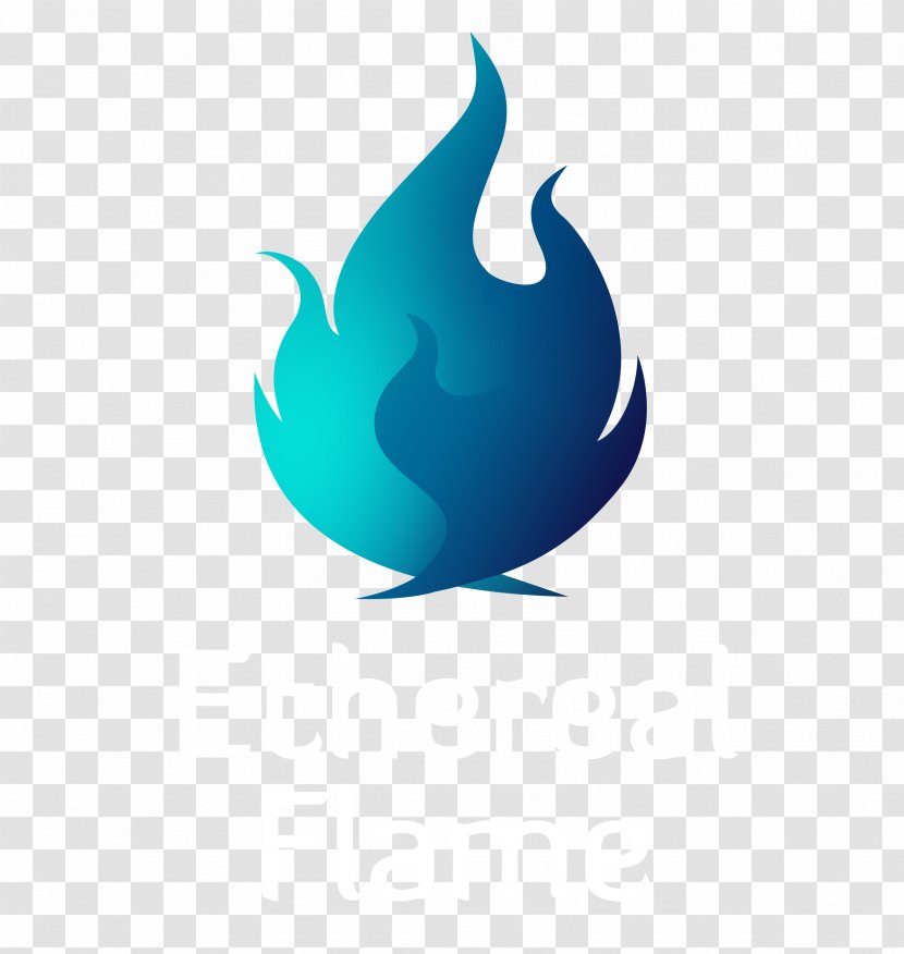 Logo Ethereal Flame Studios Turquoise Font - Project Transparent PNG