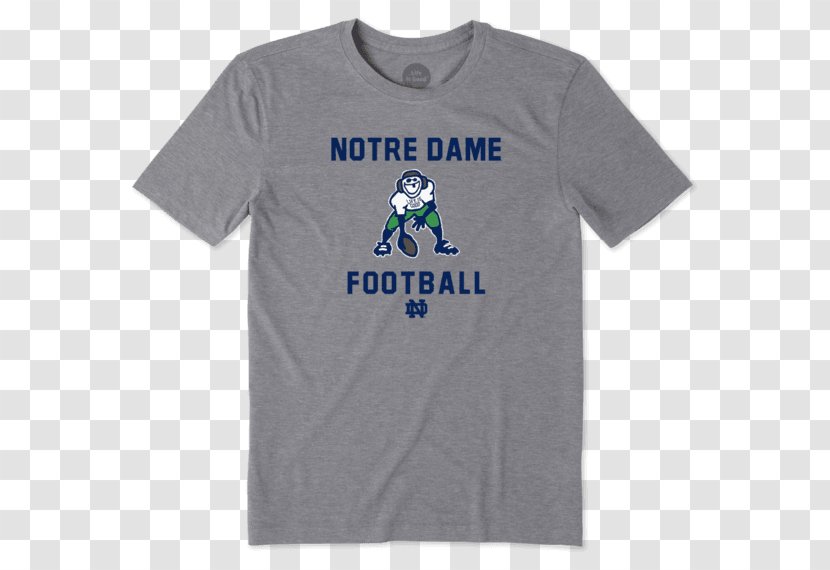 T-shirt Logo Sleeve Font - Notre Dame Leprechaun Shirt Transparent PNG