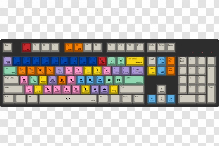Computer Keyboard Keycap RGB Color Model M Ducky DKON1687S-PUSPDAAB1 Clavier - Polybutylene Terephthalate - Cherry Transparent PNG