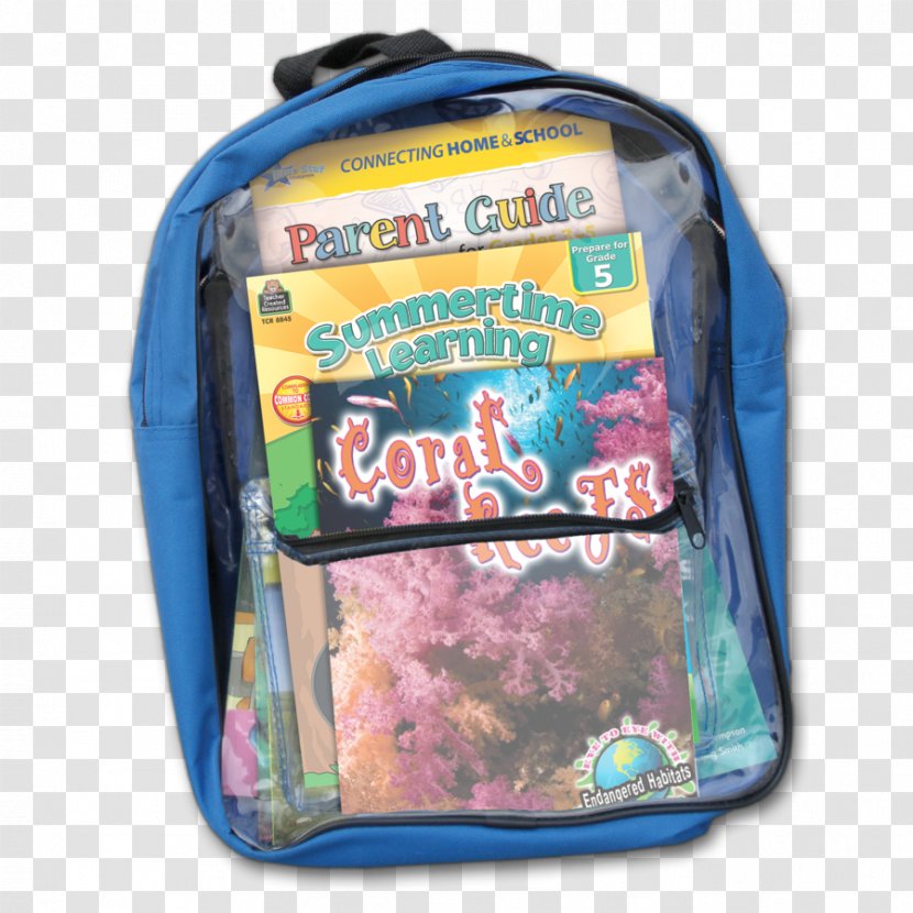 Bag Coral Reef Backpack - Fifth Grade - 5th Transparent PNG
