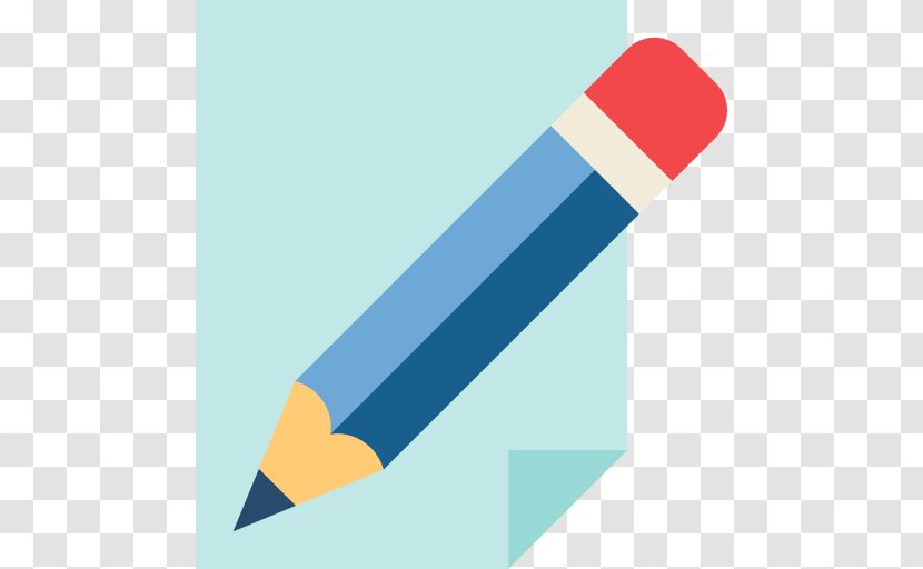 Paper Pencil Document Icon - A Transparent PNG