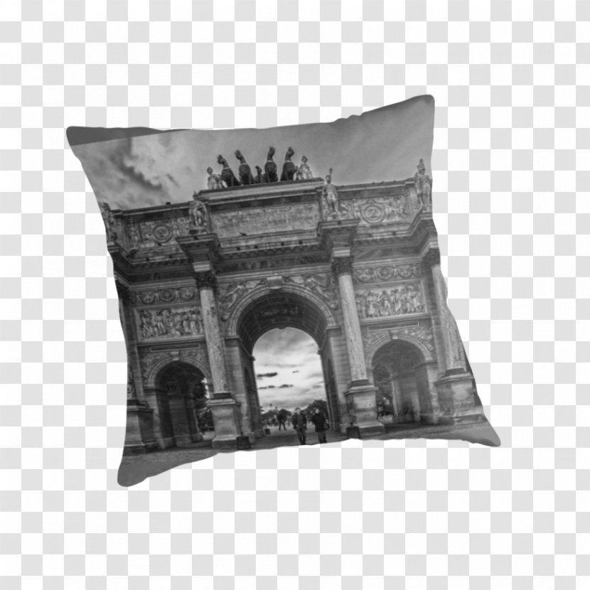 Arc De Triomphe Du Carrousel Throw Pillows Cushion Transparent PNG