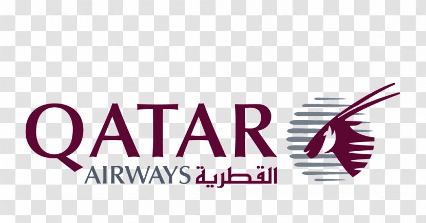 Qatar Airways Logo Flight Brand - Magenta Transparent PNG