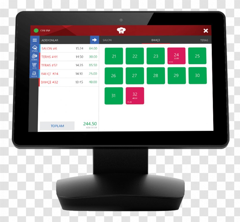 Cafe Point Of Sale Mobile Restaurant Computer - Software Transparent PNG
