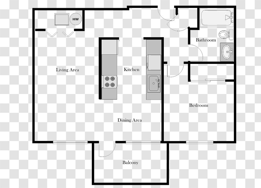 Floor Plan ClockTower Apartment Renting Storey - Document Transparent PNG