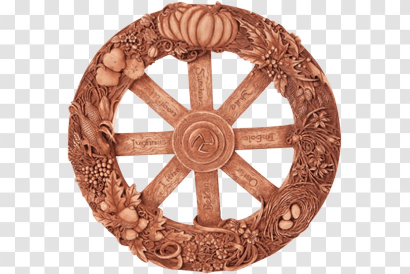 Book Of Shadows Wheel The Year Wicca Altar Paganism - Metal Transparent PNG