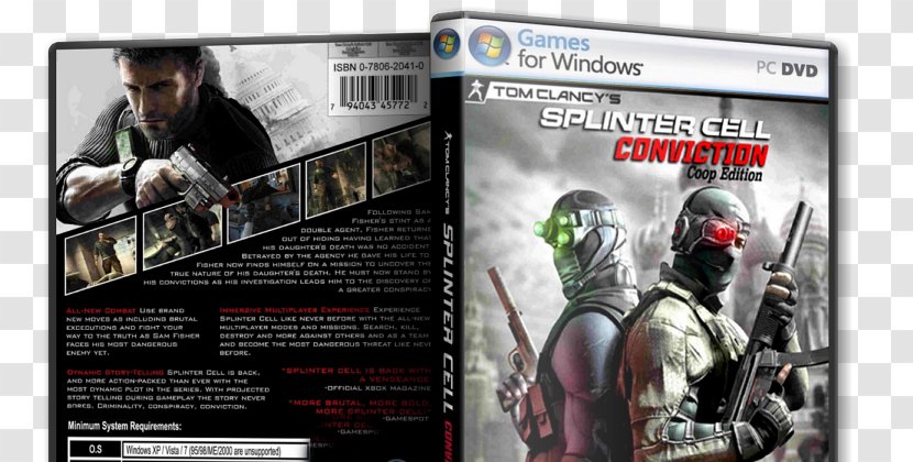 Tom Clancy's Splinter Cell: Conviction Ghost Recon: Future Soldier Europa Universalis: Rome Video Game - Games - Cell Transparent PNG