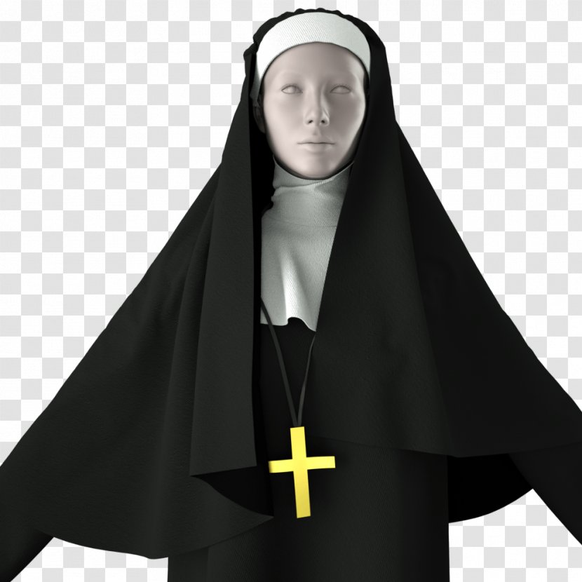 The Flying Nun Religious Habit Clothing Costume - Hood - Beautiful Fire Cloud Transparent PNG