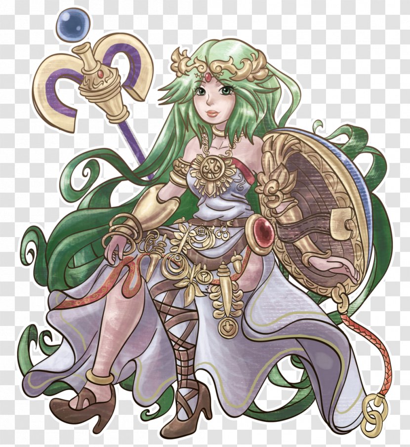 Kid Icarus: Uprising Super Smash Bros. For Nintendo 3DS And Wii U Video Game Palutena - Tree - Painting Women Transparent PNG