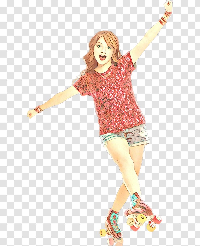 Cartoon Footwear Fashion Illustration Recreation Style - Gesture Roller Skates Transparent PNG