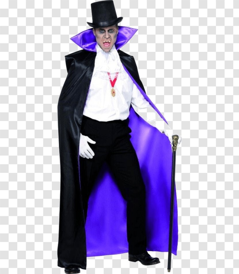 Costume Party Vampire Count Dracula Cape - Smiffys Transparent PNG