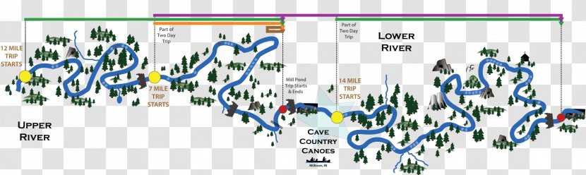 Canoe Camping Logo Design - Mile - Map Transparent PNG