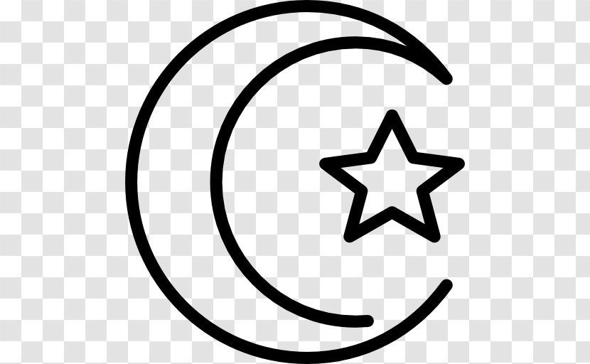 Islam Sign Religion Symbol - Monochrome Photography - Muslim Culture Transparent PNG