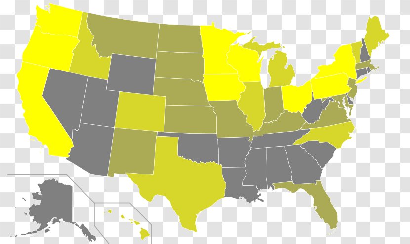 California Blank Map Continent US Presidential Election 2016 - World - Organic Farming Transparent PNG