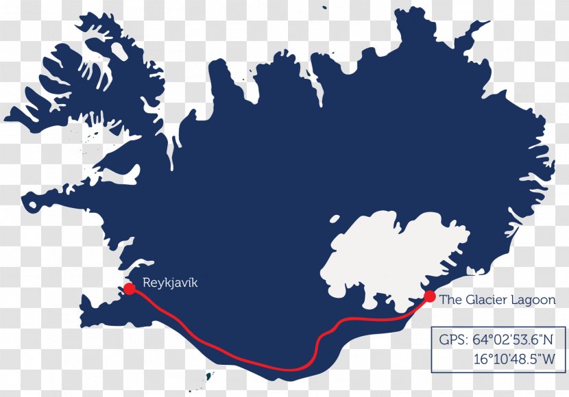 Vatnajökull Glacier Map Clip Art Vector Graphics - World - Blue Lagoon Iceland Transparent PNG