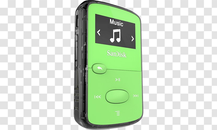 SanDisk Clip Jam MP3 Player Sansa Sport Media - Silhouette - Mp3 Transparent PNG