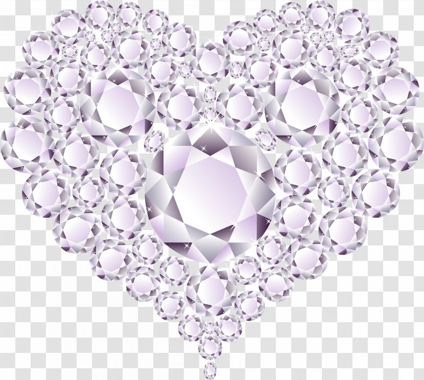 Heart Diamond - Romance - Gold Transparent PNG