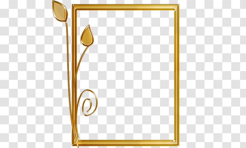 Material Line Picture Frames Body Jewellery Angle - Frame Transparent PNG