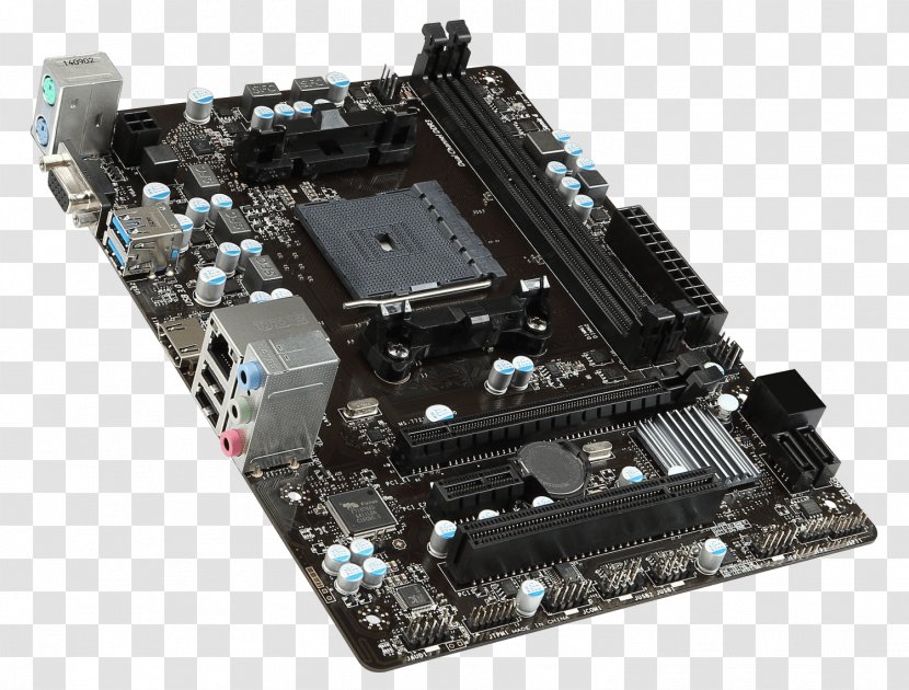 Motherboard Socket FM2+ MicroATX MSI - Atx - Power Transparent PNG