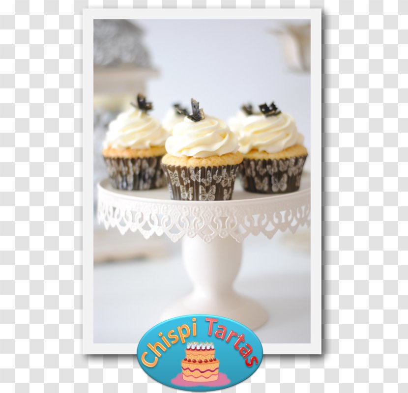 Buttercream Cupcake Muffin Frozen Dessert - Cream - Arandanos Transparent PNG