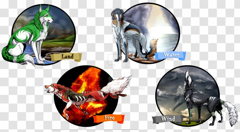 Classical Element Water Gray Wolf Earth Fire - Vermilion Bird Transparent PNG