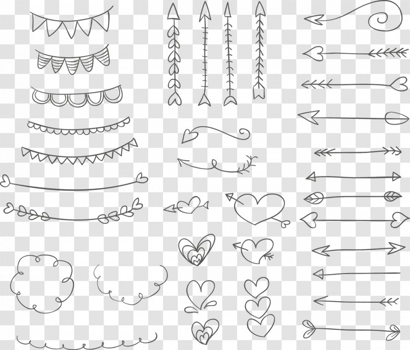 Drawing Ornament Doodle Clip Art - Text - Design Transparent PNG