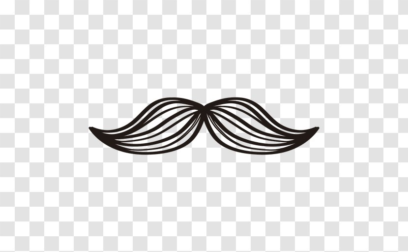 Moustache Beard Hair - Black And White - Mustach Transparent PNG