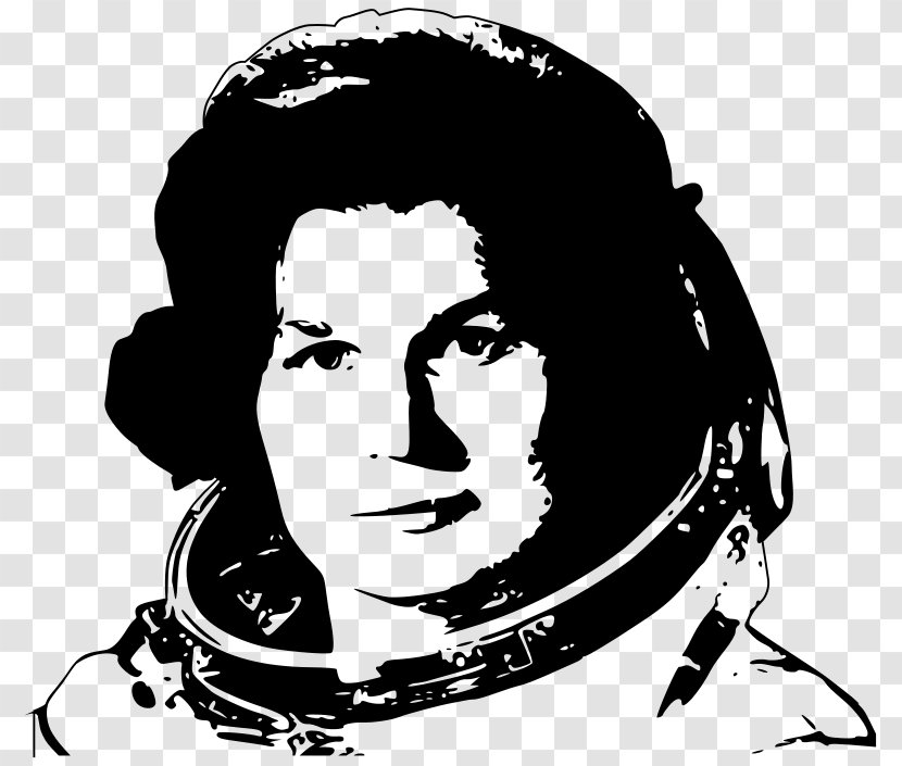 Valentina Tereshkova Vostok 6 Soviet Union Women In Space Clip Art - Silhouette Transparent PNG