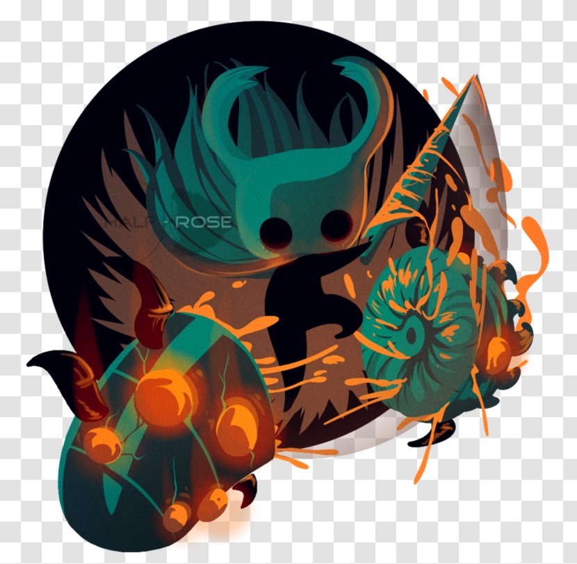 Hollow Knight Fan Art - Silhouette - Tale Of The Mighty Knights Transparent PNG